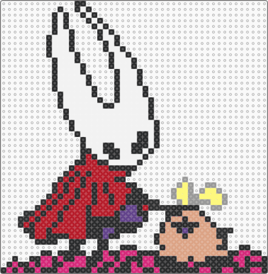 Hollow Knight Silksong Hornet + Flea!!! - black,white,red,pink,colorful