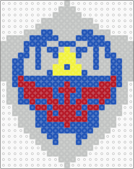 hylian shield - beige,blue