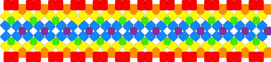 Basic ass rainbow x-base - red,yellow,blue