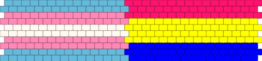 trans and pan cuff - light blue,pink,yellow,trans,pan,pansexual,transgender,lgbt,lgbtq