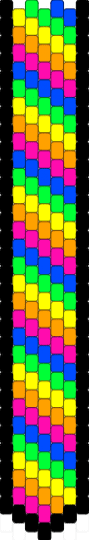Rainbow and black tie (no purple) - green,orange,colorful,tie,rainbow,black