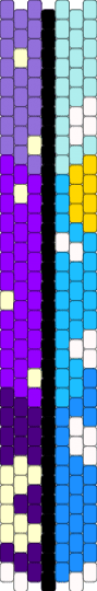 Night and day tie - light blue,purple