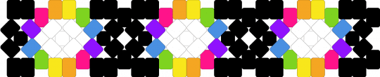 Rainbow Frame for smaller wrist - black,light blue,orange,green,colorful,rainbow,x base