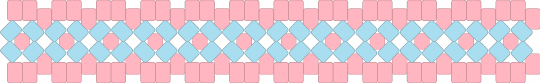 cotton candy lover cuff - light blue,pink