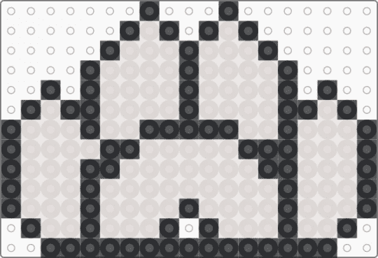 This is a clear paw print - black,beige