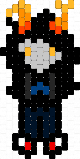 Silly little Vriska - black,orange,beige