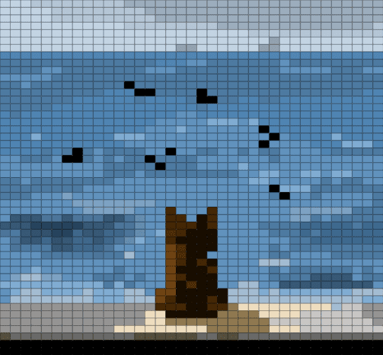 cat stare on ocean - blue, cat, cat stare on ocean, cloud, light blue, nature, nature oceon cloud, stare on oceon