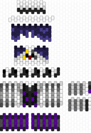 3D Pierrot for @loki_jay_rose - pierrot,clown,3d,gray,purple