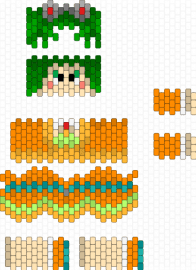 3D Gumi vocaloid for @cosmicvoid - gumi,vocaloid,3d,orange,green