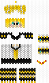 3D Kagamine Len vocaloid for @cosmicvoid - kagamine len,vocaloid,3d,music,character,white,yellow