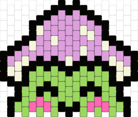 frig - frog,mushroom,cute,smile,amphibian,green,purple