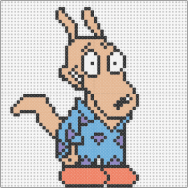 Rocko Rama - rockos modern life,animation,nostalgic,quirky,beloved character,fans,classic,tan,blue