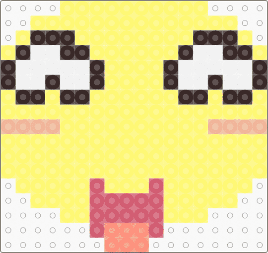 old facebook meep cheesed emoji - yellow,emoji,meep,facebook,cute,y2k,cheeky,delighted