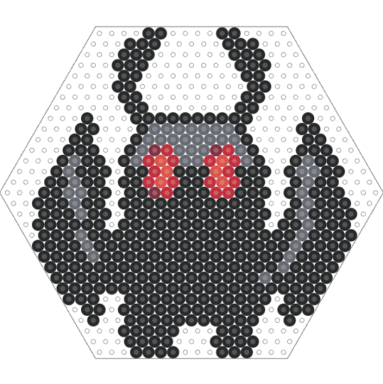 Mothman hexagon - black,gray,spooky,scary,halloween,emo,goth,dark,creature