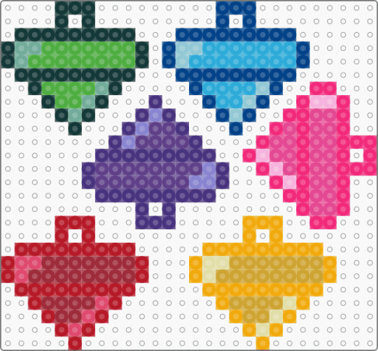 Choas Emerald Charms - purple,orange,pink,colorful