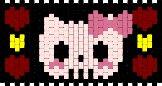 love hello kitty skull - black,white,brown,pink