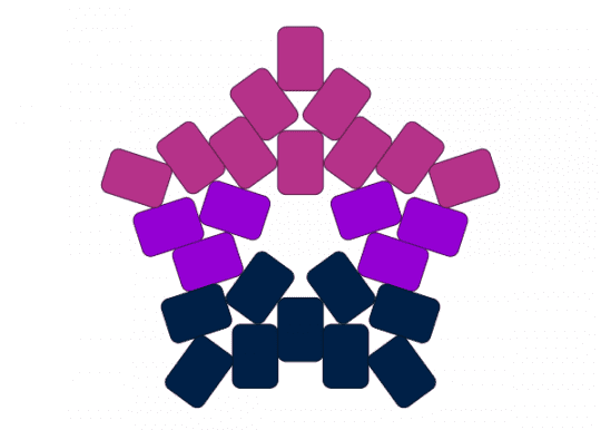 Bi sexual star - blue, pink