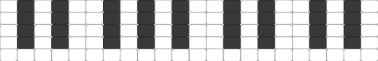 piano ladder cuff - black,white