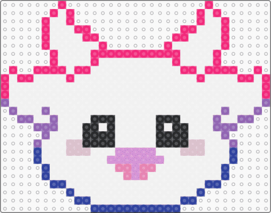 bi cow - white,pink