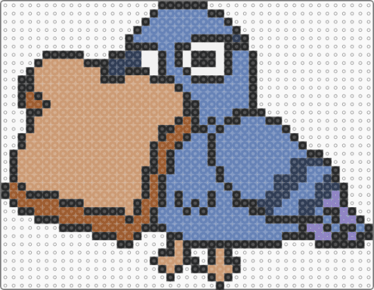 Pigeonwich - animal, animals, beige, bird, blue, cotdbirds, cute, funny, pigeon, sandwich