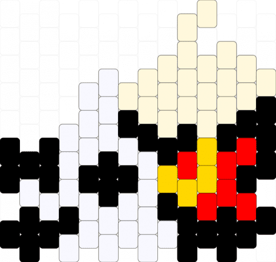 Folly charm - white,yellow,red,folly,charm,regretevator