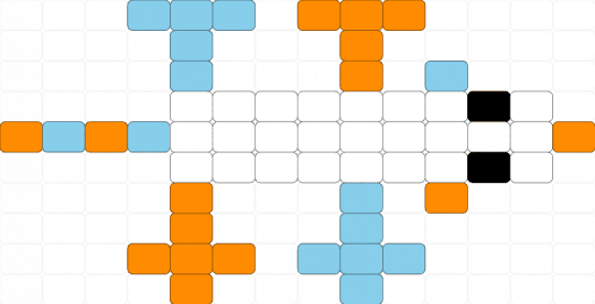 rat 2 - light blue, orange