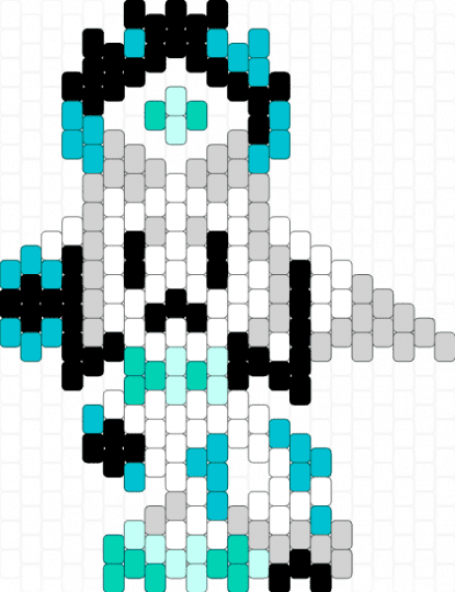 Saw - cat, femtanyl, teal, white