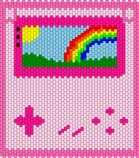 Pink Gameboy front panel - pink