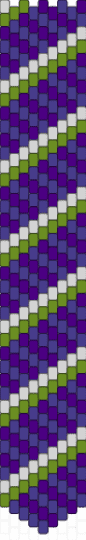 Green & Purple Striped Necktie - purple
