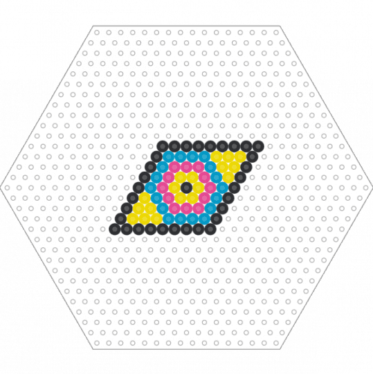Eye Thing - yellow,light blue