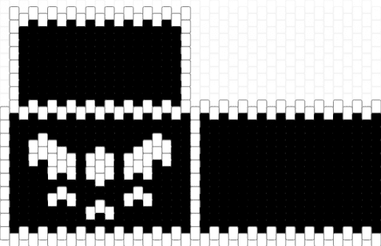 Deltarune wallet - black, deltarune, deltarune wallet, pony bead, toby fox, undertale, wallet, white