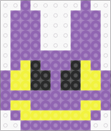 mini Jax perler - pink,jax,small,easy,tadc,the amazing digital circus,rabbit,perler,fuse beads