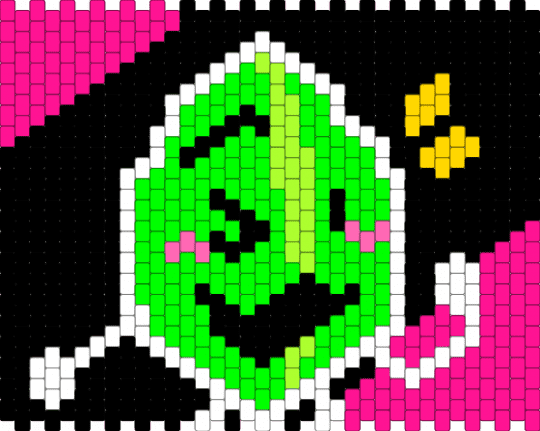 Leafster - pink,green,leafy,bfdi