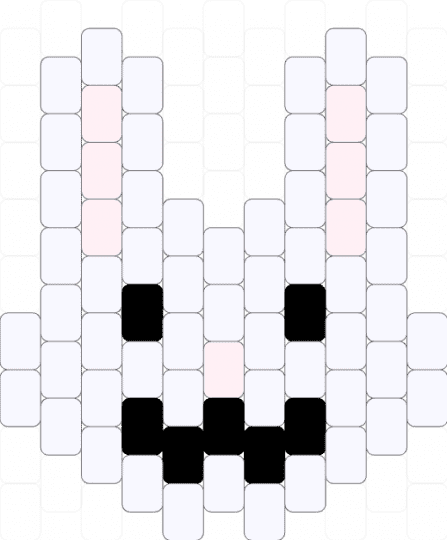 Bunny Flat Charm - white