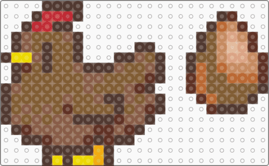 Stardew Chicken Brown mini - brown, tan