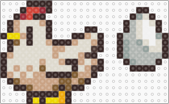 Stardew Chicken White - brown,beige