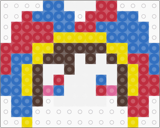 Pomni Charm (REMIXED) - blue, red