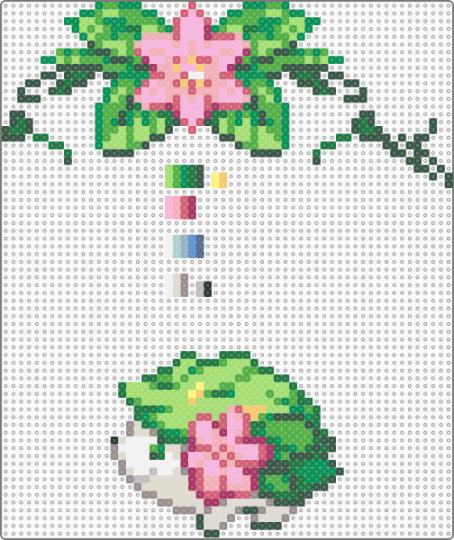 WIP - pink,beige,green,gray