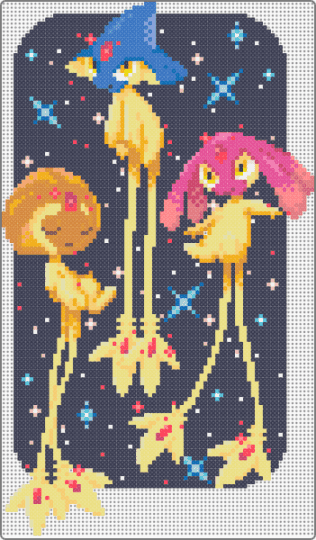 Lake Trio (Artkal S replacement colours) - purple,yellow