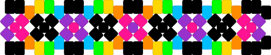 Rainbow X - small - pink,purple
