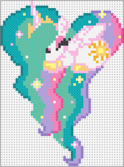 Princess Celestia Heart - teal,pink,princess,celestia,mlp,heart