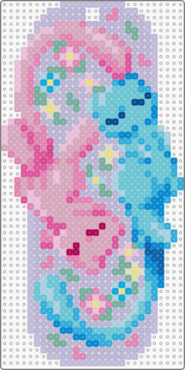 Mew Bookmark - gray, light blue, mew, pink, pokemon