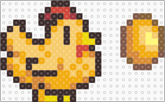 Stardew Chicken Gold - brown, orange, yellow