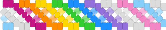Basic Rainbow - pink,light blue