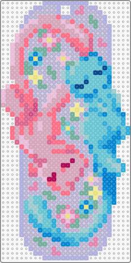 Mew Bookmark V2 - gray, light blue, mew, pink, pokemon