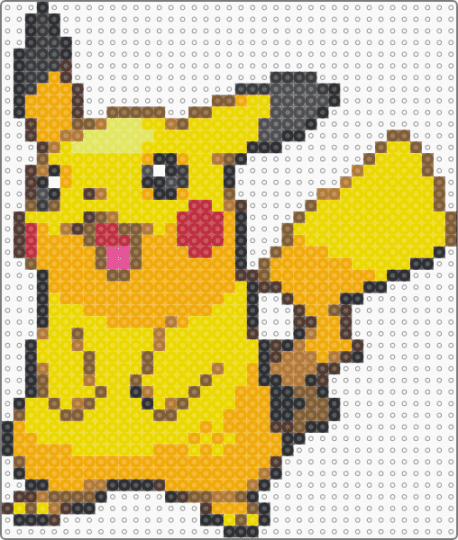 Pika Sprite - orange, tan, yellow