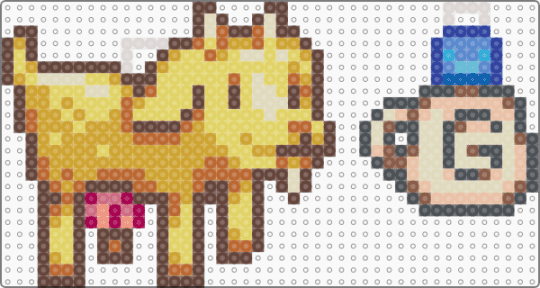 Stardew Goat Mini - brown,orange,yellow,colorful