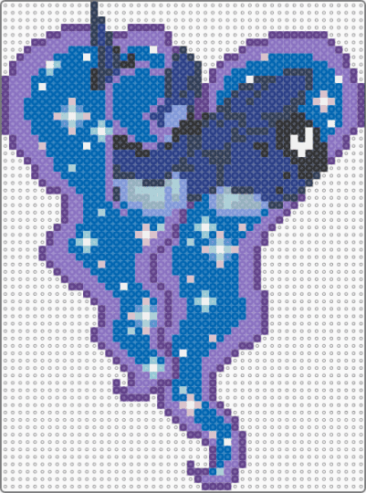 Princess Luna heart V2 - blue