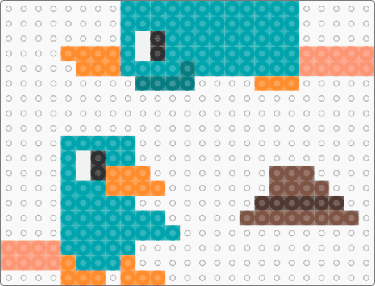 A platypus charm… WAIT A PERRY THE PLATYPUS CHARM?! - teal,orange