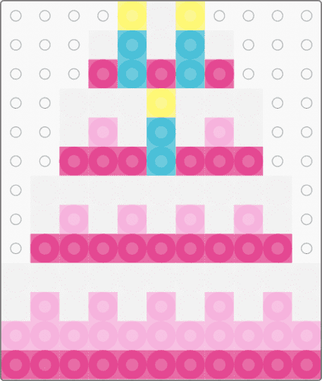 Happy birthday! Cake  (sugary strawberry flavour) - pink,cake,fun,bday,charm
